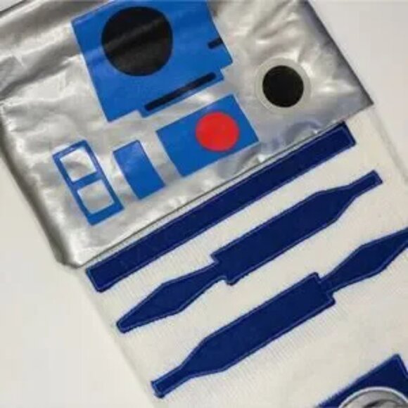 Star Wars R2D2 Christmas Holiday Knit Hanging Stocking 19 x 10 inches - Picture 5 of 11